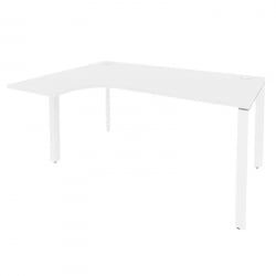 Стол эргономичный левый на П-образном м/к ONIX O.MP-SA-4L Белый Бриллиант
