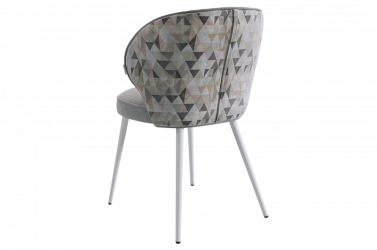 Стул Остин (серый (велюр)/белый)