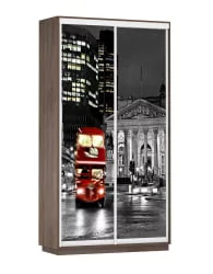 Шкаф-купе двухдверный Экспресс Дуо 1200х2400х Лондон/Венге / 1200х2400h