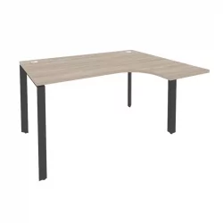 Стол эргономичный правый на П-образном м/к ONIX O.MP-SA-3R Дуб Аттик/Антрацит