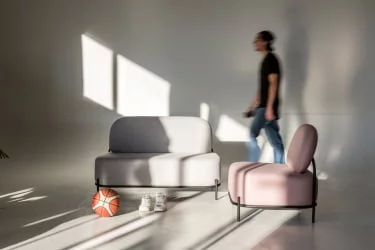 Диван тканевый Gawaii 2-х мест Светл серый