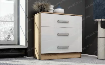 Детский комод Ясень шимо темный/Ясень шимо светлый