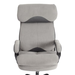 Кресло руководителя Duke metal BL велюр, серый, 29/TW-12