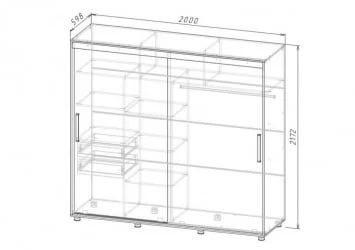 Шкаф-купе с пескоструйной печатью Комфорт-12 Дуб сонома