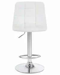 Стул барный ДОБРИН ТАИЛОР экокожа Белый / DOBRIN TAILOR