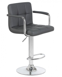 Стул барный DOBRIN KRUGER ARM (серый) 2 шт