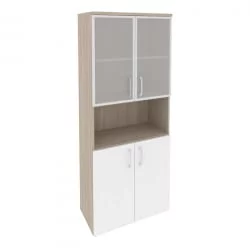 Шкаф высокий широкий ONIX O.ST-1.4R Дуб Аттик/Белый