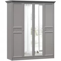 Шкаф четырехстворчатый Джулия ЛД 695.020.000 Оникс серый