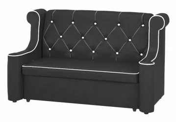 Диван раскладной Лорд-2 Люкса Блек Люкса Милк