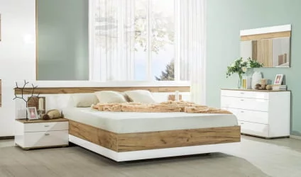 Зеркало настенное 890 Фиджи ЛД 659.450.000 Дуб Золотой Белый