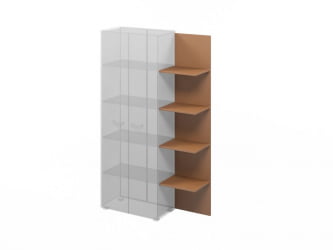 Стеллаж промежуточный LEMO L-642 Карамель нюд