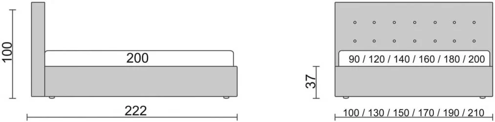 Кровать Elegant Белый