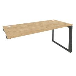 Стол-приставка на О-образном м/к к опорным элементам ОНИКС О.МО-СПР-4.7 Тиквуд Светлый/Антрацит / ONIX O.MO-SPR-4.7