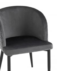 Стул Оскар велюр серый 2 шт