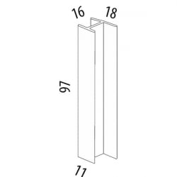 Соединитель для цоколя СЦП1 черный