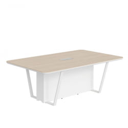 Стол для заседаний Line СФ-571722.1 Дуб светлый Белый