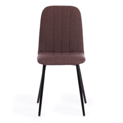 Стул ARC ткань/металл, 46 х 52 х 88 см, коричневый 01/черный