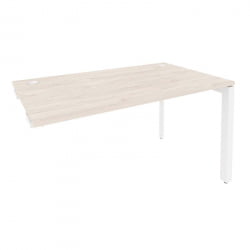 Стол-приставка на П-образном м/к к опорным элементам ОНИКС О.МП-СПР-3.8 Денвер Светлый/Белый / ONIX O.MP-SPR-3.8