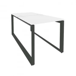 Рабочая станция на О-образном м/к ОНИКС О.МО-Д.РС-2.0.8 Белый Бриллиант/Антрацит / ONIX O.MO-D.RS-2.0.8