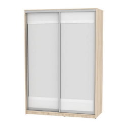 Шкаф-купе B-220х160х60-2(ДСС-Белый-D10D10)