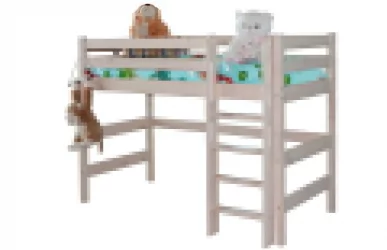 Кровать полувысокая Соня Вариант 5 с прямой лестницей