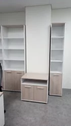 Тумба для оргтехники Deka 9.05.11 Дуб Сантана светлый/Белый