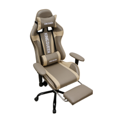 Кресло 896 KINGQUEEN, цвет светло-серый/бежевый 896-lgray-beige