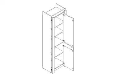 Шкаф для посуды в гостиную Соренто 11 Дуб бонифаций