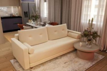 Диван прямой Санднес (Berhouse) Цвет фасада: Серый велюр; Тип: Прямой; Материал фасада: Металл/Велюр