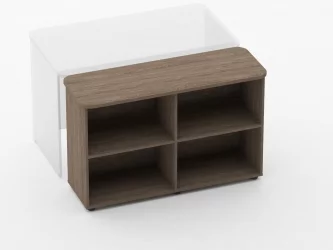 Тумба приставная к столу Glassy 3.18.102 Дуб Верцаска