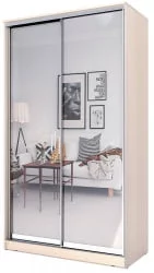 Шкаф купе 2-ух дверный Хит-23-14-55 Дуб млечный