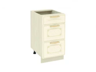 Стол с 3 ящиками (метабоксы) Милана 23.59 Сосна Астрид/Ваниль