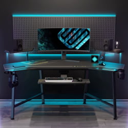 Геймерский стол Eureka AED-70B, с подставкой для клавиатуры