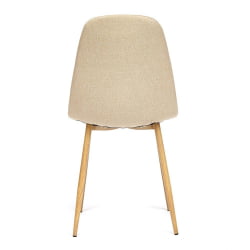 Стул BREEZE (mod. 4724) металл/ткань, 44х48х87см, бежевый/натуральное дерево