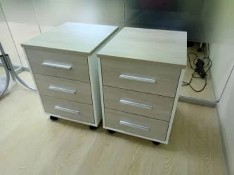 Тумба подкатная Deka 9.05.01 Дуб Сантана светлый/Белый