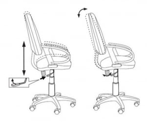 Кресло офисное Бюрократ CH-300 BLACK Черное