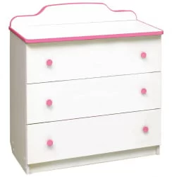 Комод с 3-мя ящиками Радуга Светло-розовый