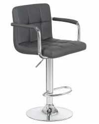 Стул барный DOBRIN KRUGER ARM Серый