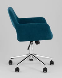 Стул офисный ROSS рогожка синий