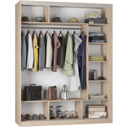 Шкаф-купе B-220х180х60-2(ЯАТ-ЯАС-D8D8D8)