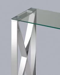 Консоль КРОСС 115x30 Серебро