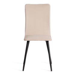 Стул со спинкой La Rousse NEW, велюр, бежевый/черный, 7, 45x55x93 см