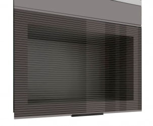 Шкаф-витрина Грейс 105.15 левый Оникс Кубанит