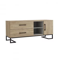 ТВ тумба Loft (ТВ) Дуб натур/Бетон