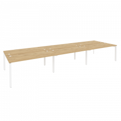 Рабочая станция на П-образном м/к ONIX O.MP-D.RS-6.4.7 Тиквуд Светлый/Белый