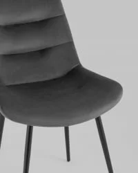 Стул Остин велюр Темно-серый