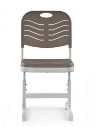 Стул ученический регулируемый пластиковый (рост 3-5) Мокко