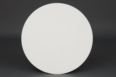 Маленький обеденный стол BOSCO (Боско) основание бук, столешница мдф, D900, Белый + Коричневый