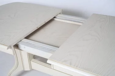 Стол из массива дерева Лира-3 (1,5м) тон 2М с золотой патиной