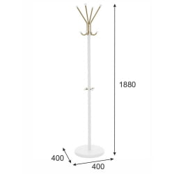 Напольная вешалка для одежды В 33Н Белый